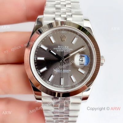 NEW Upgraded Swiss 3235 Rolex DateJust II Gray Dial Stainless steel Jubilee Copy Watch (V3)